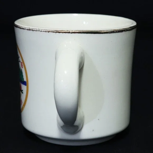 Boy Scouts VTG BSA Mug Cup Castle Rock 1976 Four Lakes Council Indian Brave RARE - Picture 4 of 6